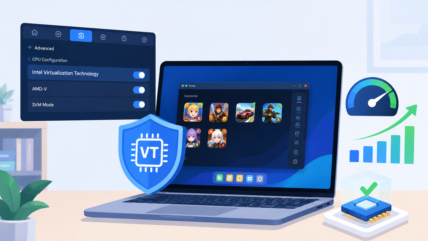 雷電模擬器開啟VT完整教學！大幅提升電腦模擬器運行流暢度